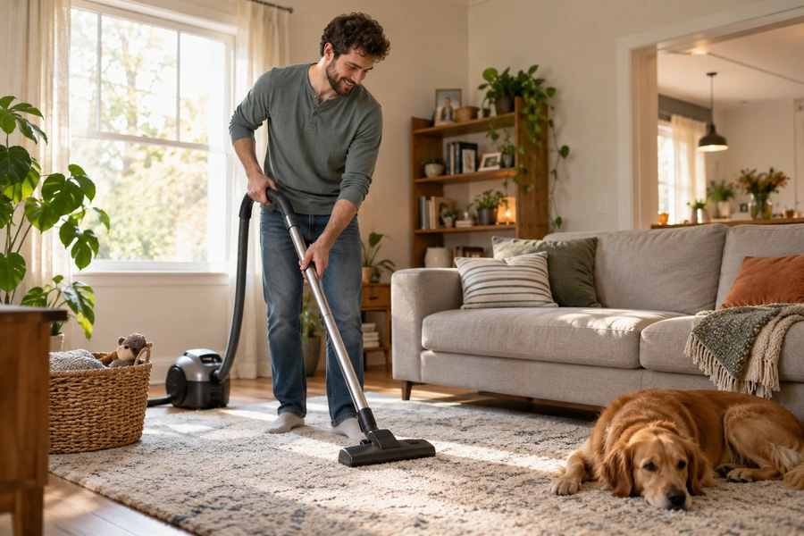 cleaning routine
